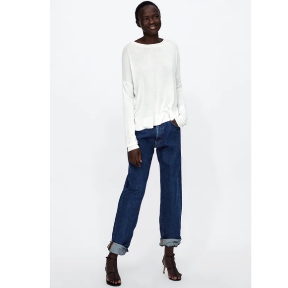 Zara Pearl Detailed Sweater - Picture 4 of 10